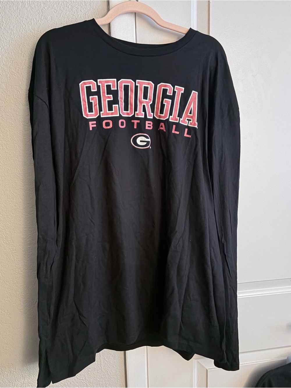 New Fanatics Black Crewneck Tee with White Logo